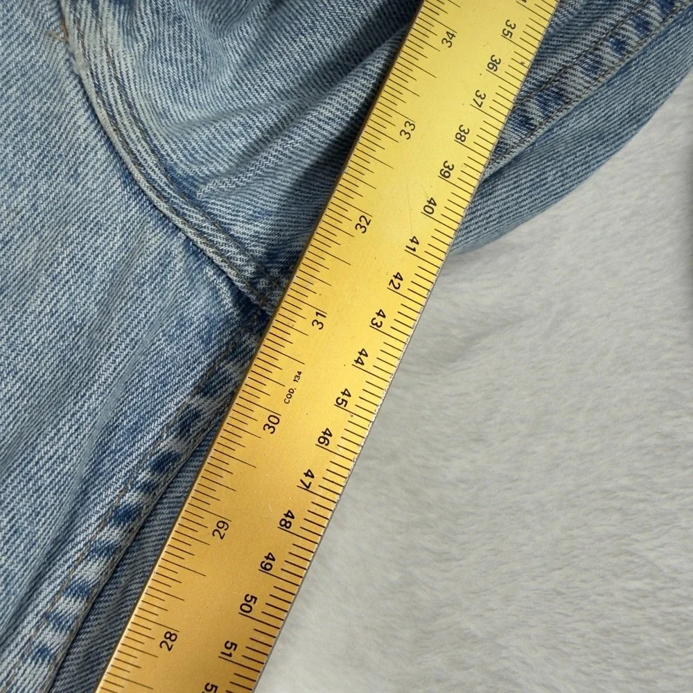 Wrangler Mens 36x32 Light Wash‎ Straight Leg Denim Jeans 100% Cotton Made in USA